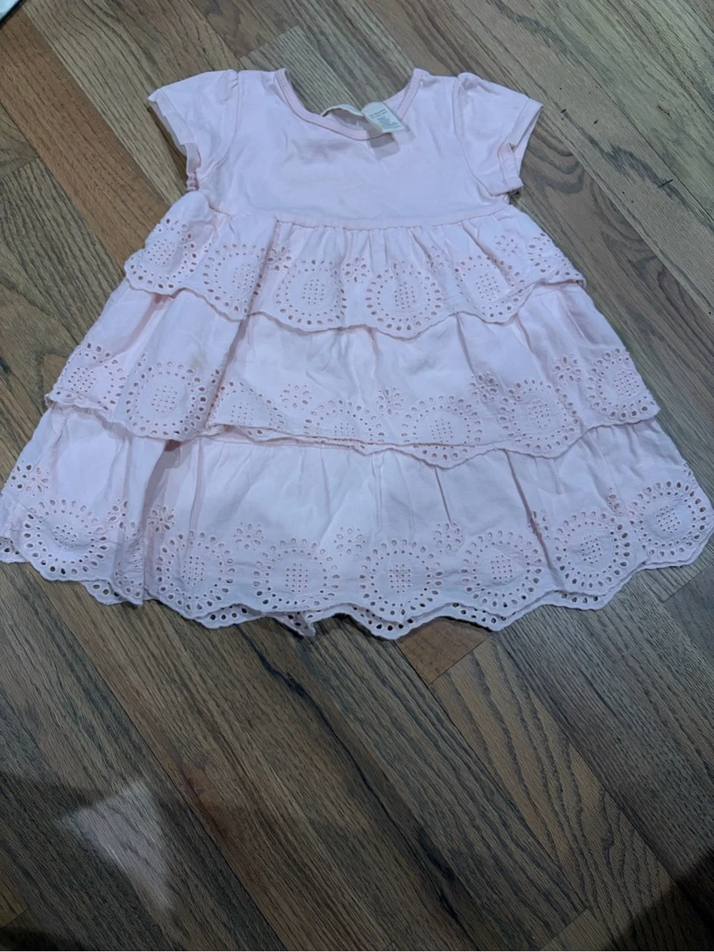 First Impressions toddler girl ruffled eyelet dress